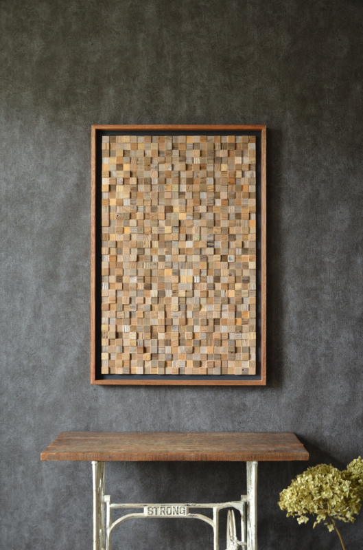 流木モザイクウォールアート