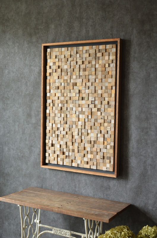 流木モザイクウォールアート