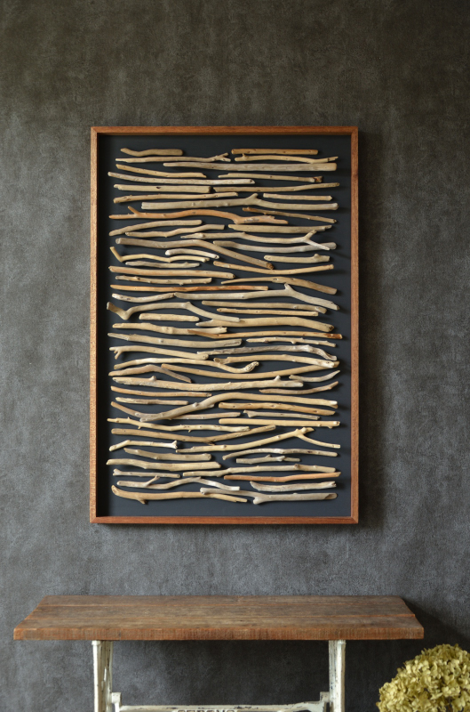 流木小枝ウォールアート