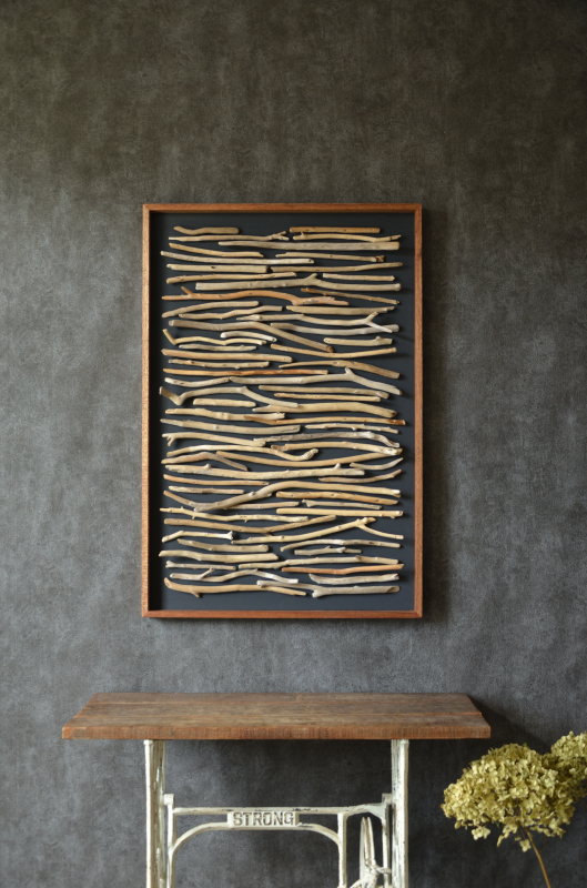 流木小枝ウォールアート