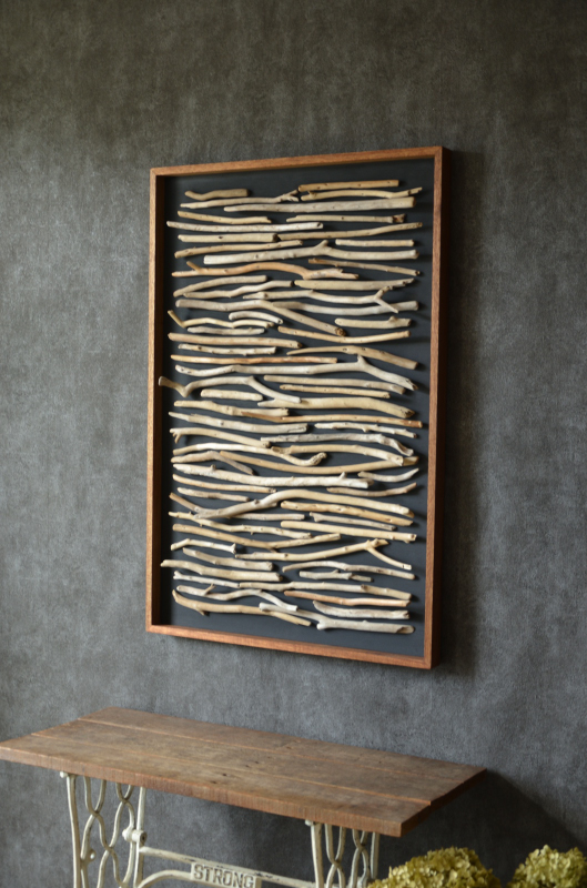 流木小枝ウォールアート