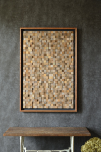 流木モザイクウォールアート