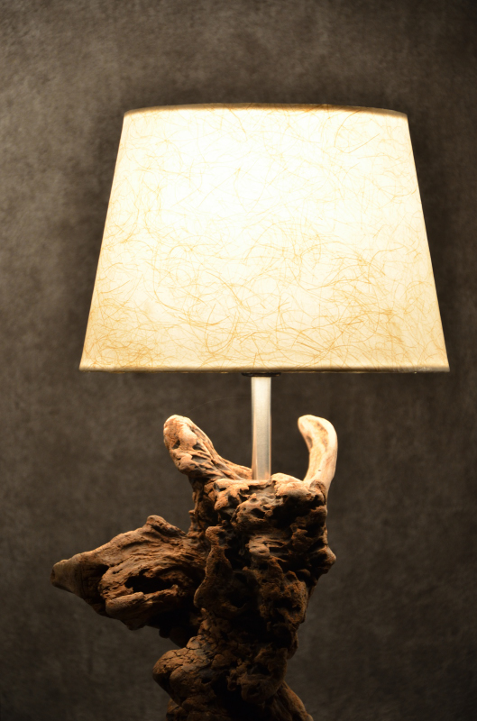 流木ランプ