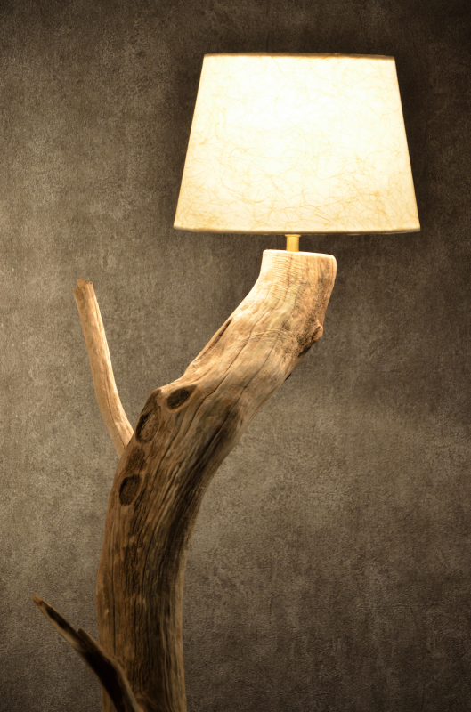 流木ランプ