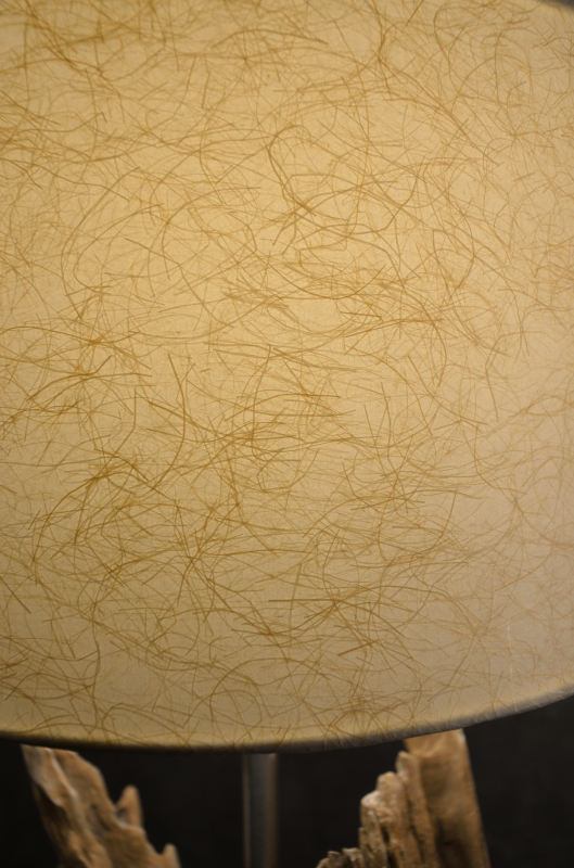 流木と和紙のランプ