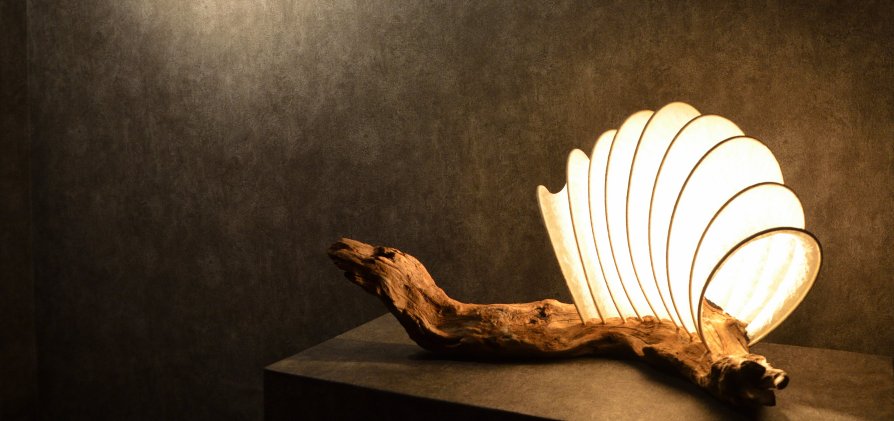流木ランプ作品一覧