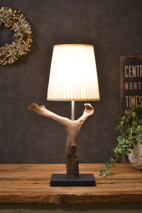 流木オブジェランプ