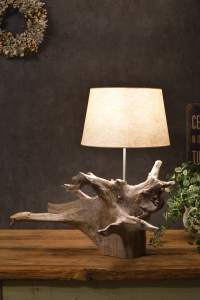 流木オブジェランプ